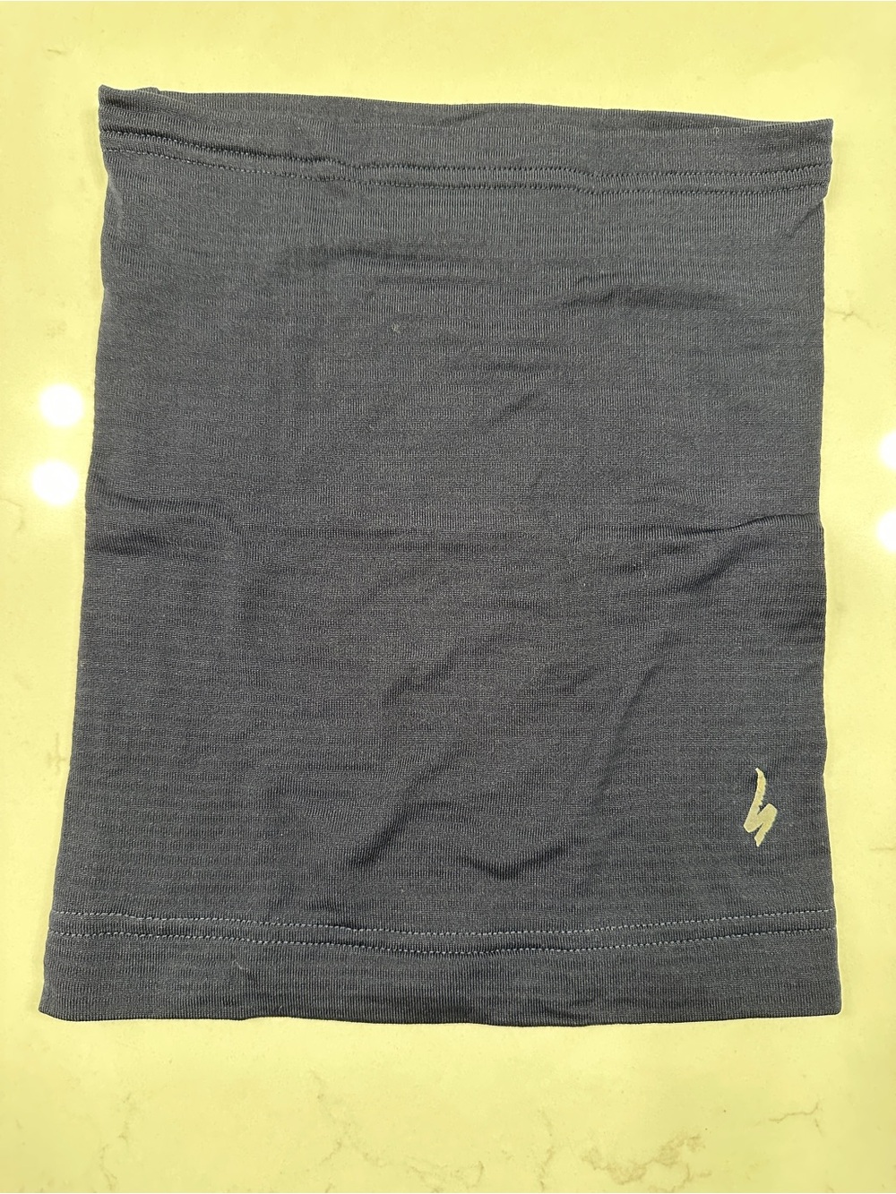 Unbranded Grid fleece neck gaiter - blackish blue, OS